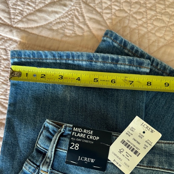 J. Crew Women's Flare Crop Leg Blue Jeans 28 - Picture 14 of 14